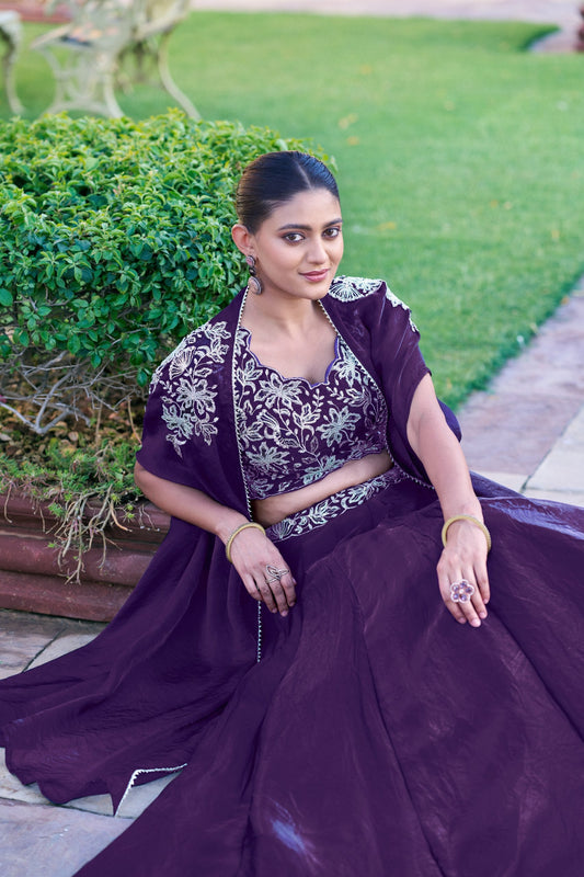 Cape Style Lehenga