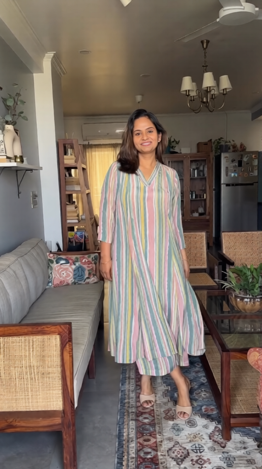 LuxeLine Pastel Kurta Set