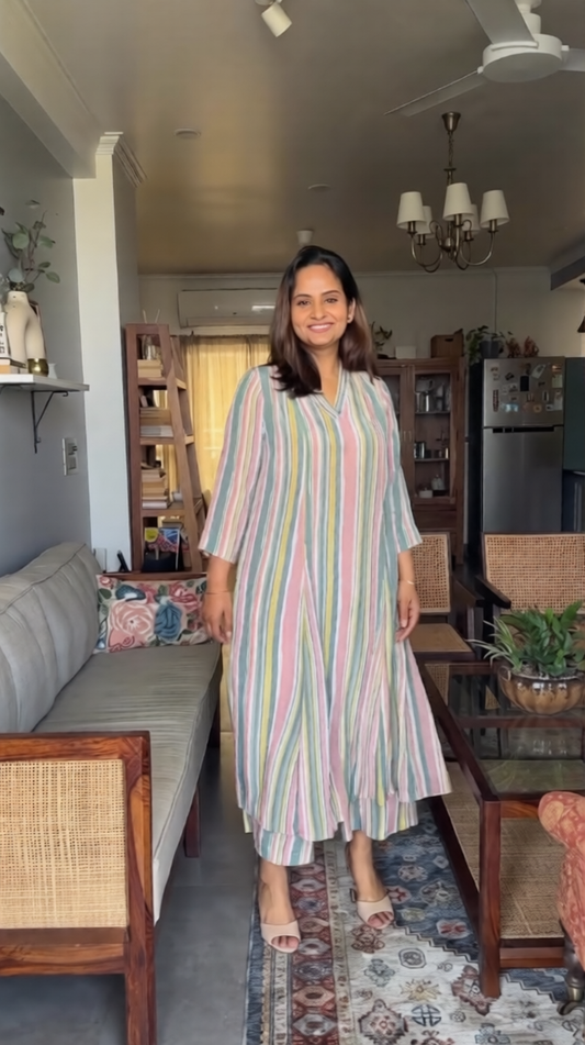 LuxeLine Pastel Kurta Set